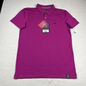 Nantucket Whaler Mens Polo Shirt Purple Short Sleeve Work Casual Top SMALL NEW